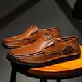 Mitchell Shoes Men's Leather Causal Slip-On Loafers