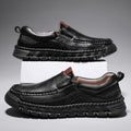 Mitchell Shoes Men's Casual Leather Split Flat Loafers