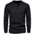 Rogers Solid Color Casual HenleyLong Sleeve T-shirt