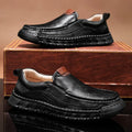 Mitchell Shoes Men's Casual Leather Split Flat Loafers