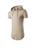 Gilbert Short-sleeved Drawstring Hoodie T-shirt