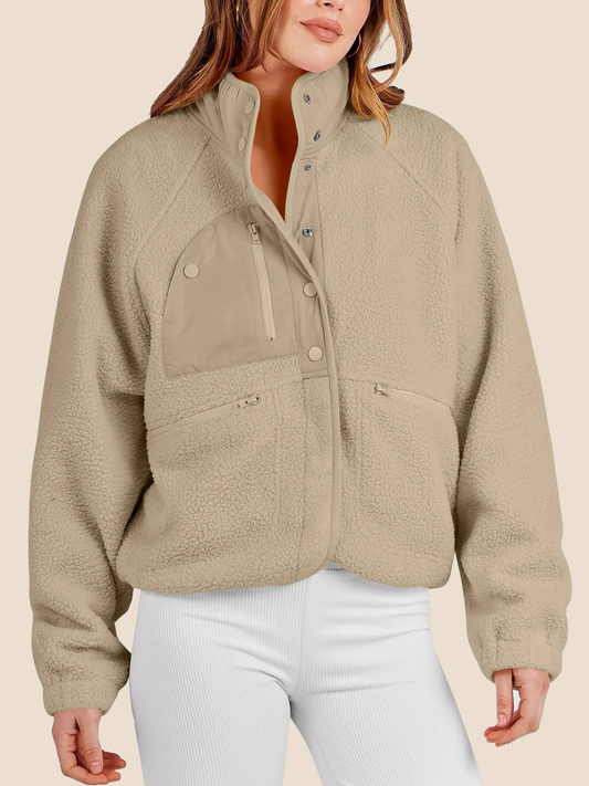Women's  Button Down Fuzzy Fleece Jacket (Buy 2 Free Shipping)