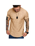Men's Crew Neck Long Sleeve And Short Sleeve T-shirt