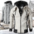 Men's High Collar Two Tone High Collar Windproof Hoodie