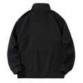 Men's Jacquard Drop Shoulder Half-zip Long Sleeve Sweatshirt