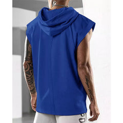 James Fitness Pullover Sports Hooded Vest Tank Top