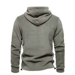 Men's Hooded Pullover with Drawstring Sweater
