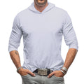 Men's Cotton Solid Color Long Sleeve Pullover Hoodie