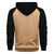 Men's Contrast Color Zip-up Hooded Fleece Cardigan Sweatshirt