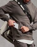 Men's Fleece Hidden Zipper Pocket Detail Hoodie
