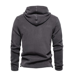 Men's Hooded Pullover with Drawstring Sweater