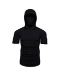 Men's Short Sleeve Hoodies T-shirt