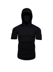 Men's Short Sleeve Hoodies T-shirt