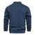 Men's Baseball Collar Solid French Terry Zip Sweater Jacket
