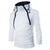 Men's Stand Collar Solid Color Zip Hoodies Sweatshirts