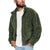 Men's Stand Collar Solid Color Fleece Zip-Up Sweatshirt