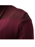 Brent Patchwork Casual Cardigan (shirt not included)