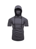 Men's Short Sleeve Hoodies T-shirt