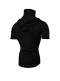 Men's Short Sleeve Hoodies T-shirt
