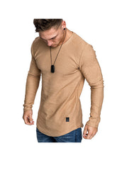 Men's Crew Neck Long Sleeve And Short Sleeve T-shirt