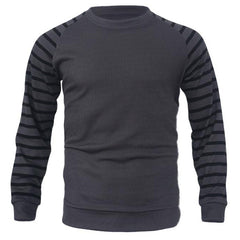Men's Waffle Patchwork Pullover Raglan Sleeves Sweatershirt