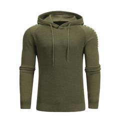 Men's Pullover Solid Color Patchwork Hooded  Sweater Casual Daily Outdoor