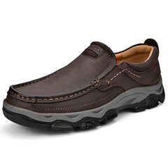 Men's Leather Casual Walking Outdoor Shoes