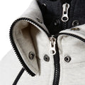 Men's High Collar Two Tone High Collar Windproof Hoodie