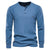 Men's Solid Waffle Raglan Sleeve Henley Collar T-Shirt