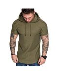 Zachary Short Sleeve Pullover Hoodies
