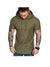 Zachary Short Sleeve Pullover Hoodies