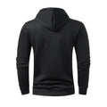 Men's Half Zip Pocket Solid Color Casual Sports Drawstring Hoodie