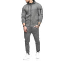 Zipper Detail Drawstring Hoodie & Sweatpants