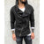 Men's Solid Color Hooded Slim Fit Fleece Diagonal Placket Sweatshirt