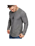 Men's Crew Neck Long Sleeve And Short Sleeve T-shirt