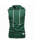 Terry Casual Hoodie Vest