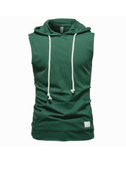 Terry Casual Hoodie Vest