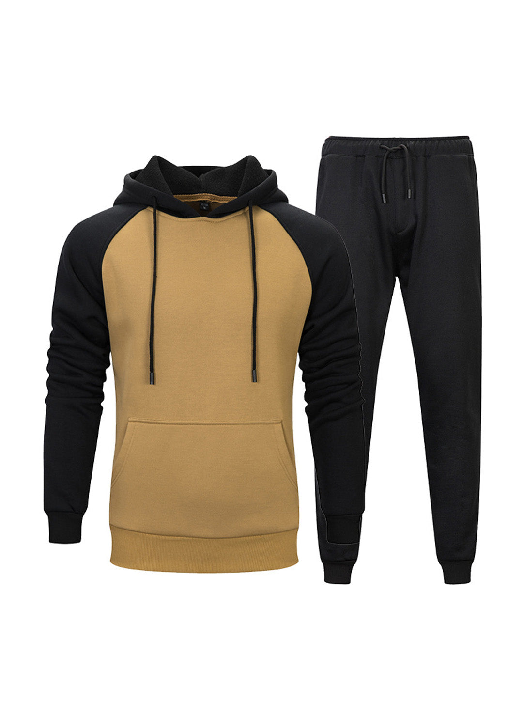 Mark Drawstring Hoodie Sweater With Elastic Waist Sweatpants