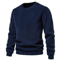 Men's Fleece Solid Color Pullover Sweatshirt