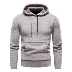 Men's Chenille Basic Casual Pullover Hooded Sweater