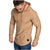 Men's Textured Solid Color Raglan Sleeves Pullover Hoodies Soft Breathable