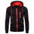 Men's Contrast Zip-up Drawstring Hoodie Sweatshirts