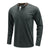 Men's Henley Solid Color Patchwork Long Sleeve T-Shirt
