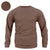 Men's Waffle Solid Color Pullover Long Sleeve Sweatshirt