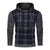 Men's Pullover Color Block Jacquard Check Pattern Hooded Sweater Basic Vintage Style Outdoor Sport