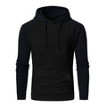 Men's Jacquard Check Color Block Pullover Hoodie Sweatshirts