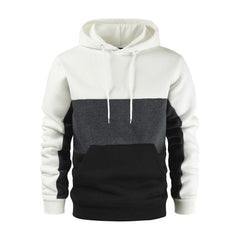 Men's Hoodie Pullover Patchwork Drawstring Sweatshirt Sports & Outdoor Casual Daily Sportswear