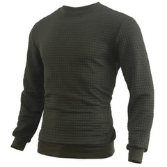 Men's Jacquard Small Check Pullover Sweatershirt