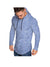 Men's Slub Yarn Hooded Long-sleeve T-shirt