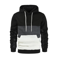 Men's Hoodie Pullover Patchwork Drawstring Sweatshirt Sports & Outdoor Casual Daily Sportswear